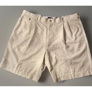 Ocean Pacific Men's Chino Shorts Size 42 Beige Flat Front Casual Golf Summer